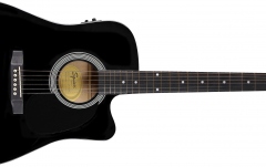 Chitară electro-acustică Fender Squier SA-105CE Black