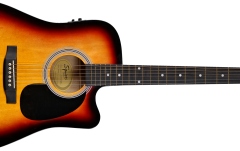 Chitară electro-acustică Fender Squier SA-105CE Sunburst