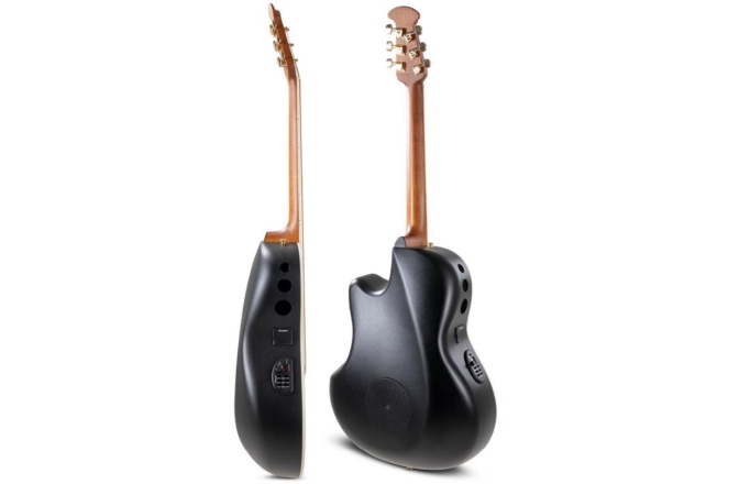 Chitară electro-acustică  Ovation Celebrity Elite Deluxe CDX40-5G Black Satin