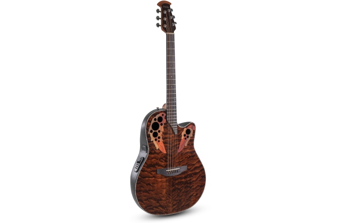 Chitara electro-acustica Ovation  Celebrity Elite Plus Mid Cutaway Dark Tiger Eye