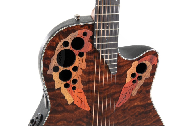 Chitara electro-acustica Ovation  Celebrity Elite Plus Mid Cutaway Dark Tiger Eye