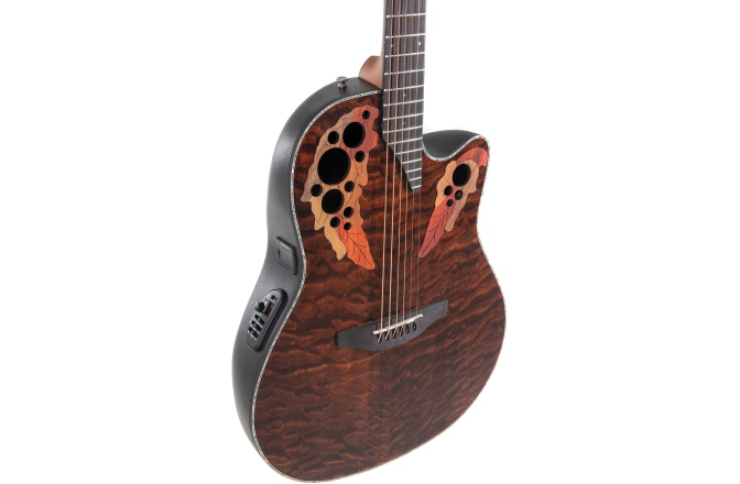 Chitara electro-acustica Ovation  Celebrity Elite Plus Mid Cutaway Dark Tiger Eye