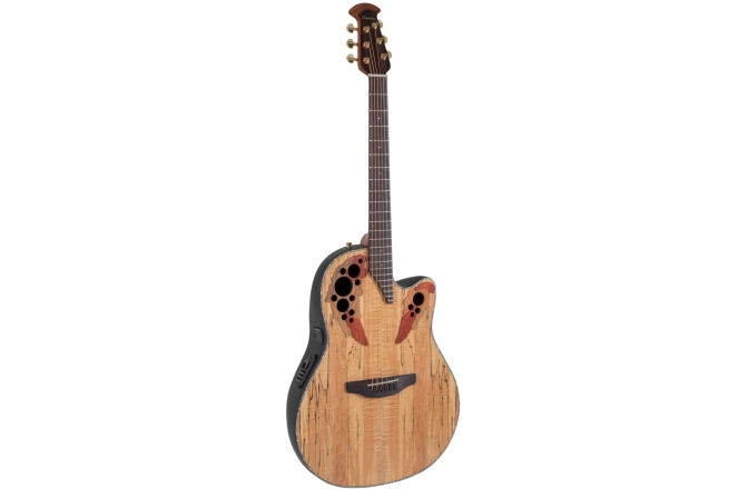 Chitara electro-acustica Ovation Celebrity Elite Plus Mid Cutaway Natural Spalted Maple