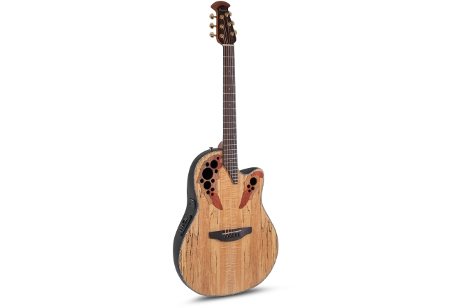 Chitara electro-acustica Ovation Celebrity Elite Plus Mid Cutaway Natural Spalted Maple