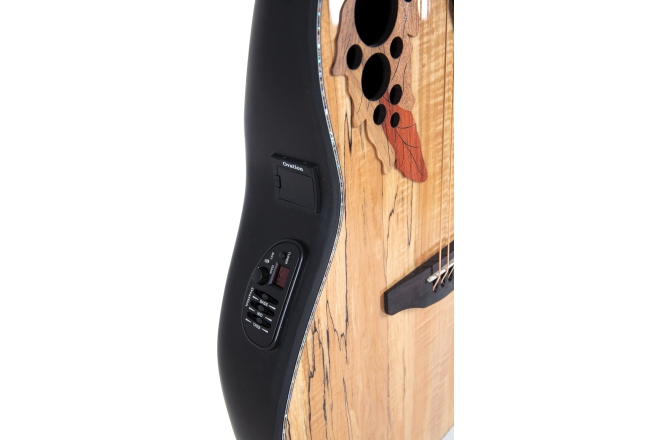 Chitara electro-acustica Ovation Celebrity Elite Plus Mid Cutaway Natural Spalted Maple