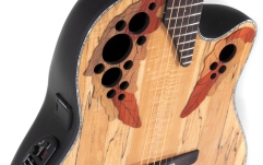 Chitara electro-acustica Ovation Celebrity Elite Plus Mid Cutaway Natural Spalted Maple