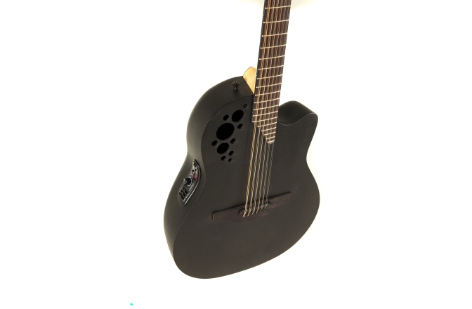 Chitara electro-acustica Ovation  Elite TX Deep Contour Cutaway 12-corzi Black Textured