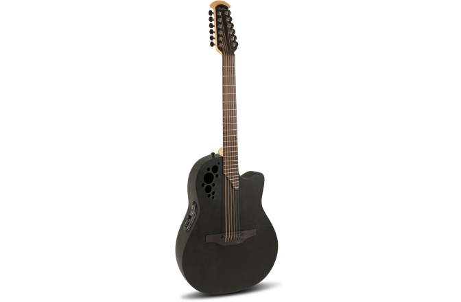 Chitara electro-acustica Ovation  Elite TX Deep Contour Cutaway 12-corzi Black Textured