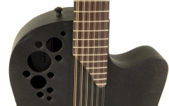 Chitara electro-acustica Ovation  Elite TX Deep Contour Cutaway 12-corzi Black Textured