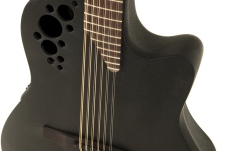Chitara electro-acustica Ovation  Elite TX Deep Contour Cutaway 12-corzi Black Textured