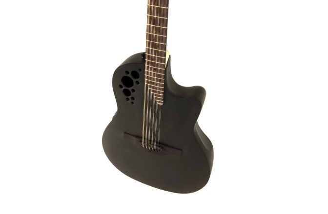Chitara electro-acustica Ovation  Elite TX Deep Contour Cutaway 12-corzi Black Textured