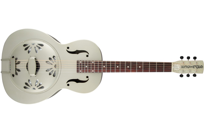 Chitară Electro-Acustică Rezonator Gretsch Guitars G9201 Honey Dipper™ Round-Neck Brass Body Biscuit Cone Resonator Guitar Shed Roof Finish