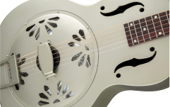 Chitară Electro-Acustică Rezonator Gretsch Guitars G9201 Honey Dipper™ Round-Neck Brass Body Biscuit Cone Resonator Guitar Shed Roof Finish