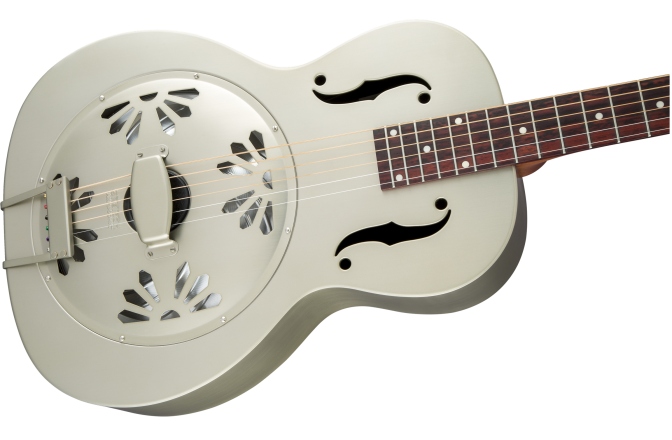 Chitară Electro-Acustică Rezonator Gretsch Guitars G9201 Honey Dipper™ Round-Neck Brass Body Biscuit Cone Resonator Guitar Shed Roof Finish