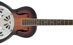 Chitară Electro-Acustică Rezonator Gretsch Guitars G9220 Bobtail™ Round-Neck A.E. Mahogany Body Spider Cone Resonator Guitar Fishman Nashville Resonator Pickup 2-Color Sunburst