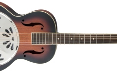 Chitară Electro-Acustică Rezonator Gretsch Guitars G9220 Bobtail™ Round-Neck A.E. Mahogany Body Spider Cone Resonator Guitar Fishman Nashville Resonator Pickup 2-Color Sunburst
