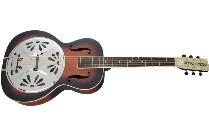 Chitară Electro-Acustică Rezonator Gretsch Guitars G9220 Bobtail™ Round-Neck A.E. Mahogany Body Spider Cone Resonator Guitar Fishman Nashville Resonator Pickup 2-Color Sunburst