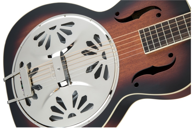 Chitară Electro-Acustică Rezonator Gretsch Guitars G9220 Bobtail™ Round-Neck A.E. Mahogany Body Spider Cone Resonator Guitar Fishman Nashville Resonator Pickup 2-Color Sunburst