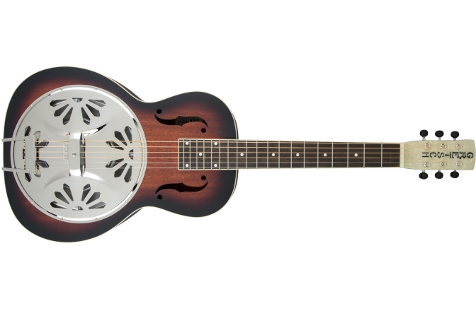 Chitară Electro-Acustică Rezonator Gretsch Guitars G9230 Bobtail™ Square-Neck A.E. Mahogany Body Spider Cone Resonator Guitar Fishman Nashville Resonator Pickup 2-Color Sunburst