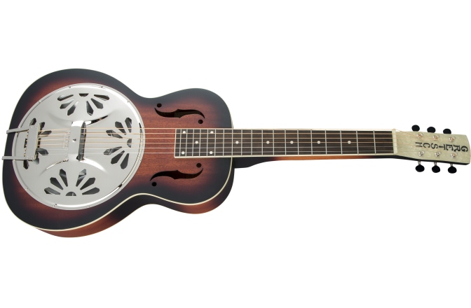 Chitară Electro-Acustică Rezonator Gretsch Guitars G9230 Bobtail™ Square-Neck A.E. Mahogany Body Spider Cone Resonator Guitar Fishman Nashville Resonator Pickup 2-Color Sunburst
