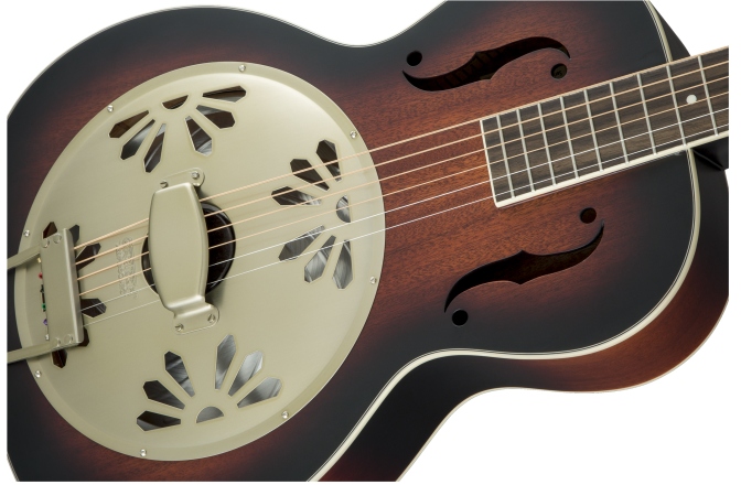 Chitară Electro-Acustică Rezonator Gretsch Guitars G9241 Alligator™ Biscuit Round-Neck Resonator Guitar with Fishman Nashville Pickup 2-Color Sunburst