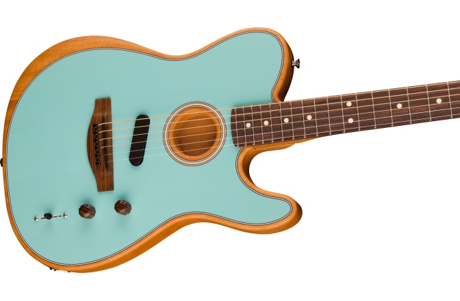 Chitară electro-acustică telecaster Fender Limited Edition Acoustasonic Player Telecaster Rosewood Fingerboard Daphne Blue