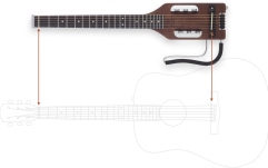 Chitară electro-acustică Traveler Guitar  - Ultra-Light Acoustic Lefty - Antique Brown (Lefthand)