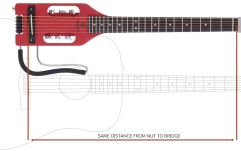 Chitară electro-acustică Traveler Guitar  - Ultra-Light Acoustic - Vintage Red