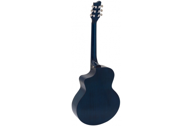 Chitară electro-acustică western Dimavery STW-90 Western Guitar, crystal blue