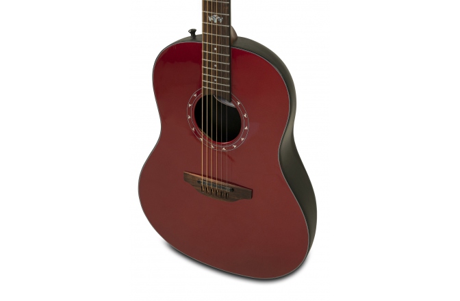 Chitară Electro-Acustică Western Ovation E-Acoustic Pro Ultra Mid-Depth Vampira Red