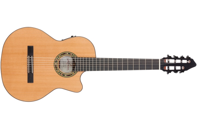 Chitară electro-clasică 7 corzi Kremona Performer F65CW-7S Solid Cedar/Solid Rosewood Back