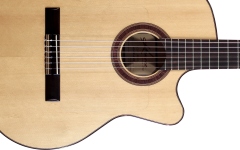 Chitară electro-clasică Flamenco Kremona Flamenco Rosa Luna CW Solid Spruce/Bulgarian Beech