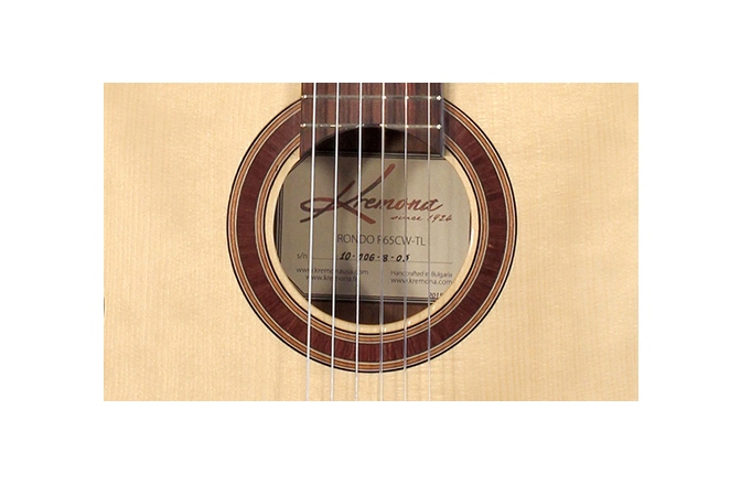 Chitară electro-clasică  Kremona Performer Rondo R65CW-TL Solid Spruce/Walnut Veneer