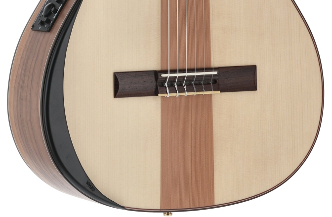 Chitară electro-clasică Manuel Rodriguez Cafe Cortado Cutaway Curly Walnut