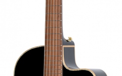 Chitară electro-clasică Ortega B-Grade  Classical Guitar Performer Series 4/4 Slim Neck / Thinline Body - black + bag