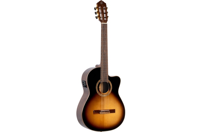 Chitară electro-clasică Ortega Classical Guitar Performer Series 4/4 inclusive Gigbag Slim Neck - Tobacco Sunburst