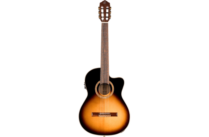 Chitară electro-clasică Ortega Classical Guitar Performer Series 4/4 inclusive Gigbag Slim Neck - Tobacco Sunburst
