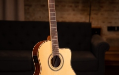 Chitară electro-clasică  Ortega Family Series Pro Acoustic Guitar 6 String - Solid Canadian Engelmann Spruce + Bag