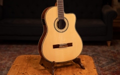 Chitară electro-clasică  Ortega Family Series Pro Acoustic Guitar 6 String - Solid Canadian Engelmann Spruce + Bag