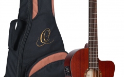 Chitară electro-clasică Ortega Family Thinline Cutaway RCE125MMSN