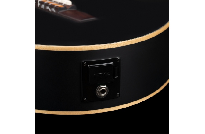 Chitară electro-clasică Ortega Family Thinline Cutaway RCE125SN-SBK