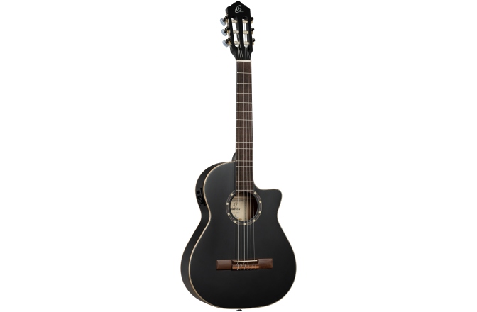 Chitară electro- clasică Ortega FS 3/4 - 6-String - Satin Black + Gig Bag