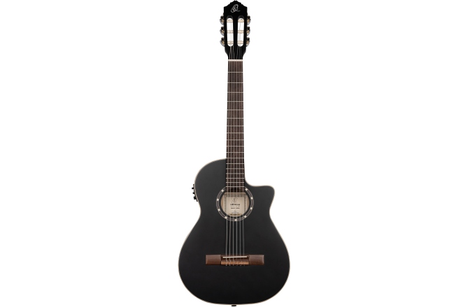 Chitară electro- clasică Ortega FS 3/4 - 6-String - Satin Black + Gig Bag