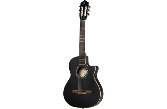 Chitară electro- clasică Ortega FS 3/4 - 6-String - Satin Black + Gig Bag
