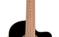 Chitară electro-clasică  Ortega Performer Series Classical Guitar  4/4  Slim Neck / Thinline Body - black + bag