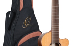Chitara electro- clasică Ortega RCE159RW-8 PS 4/4 8-String - Natural + Gig Bag