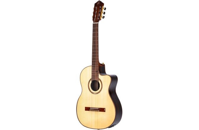 Chitară Electro-clasică Ortega The Private Room Classical Guitar  4/4 built in Armrest + Electronic - Natural + Bag