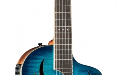 Chitară Electro-Clasică Ortega TourPlayer DeLuxe Nylon 6 String Flamed Maple Blue + Gig Bag