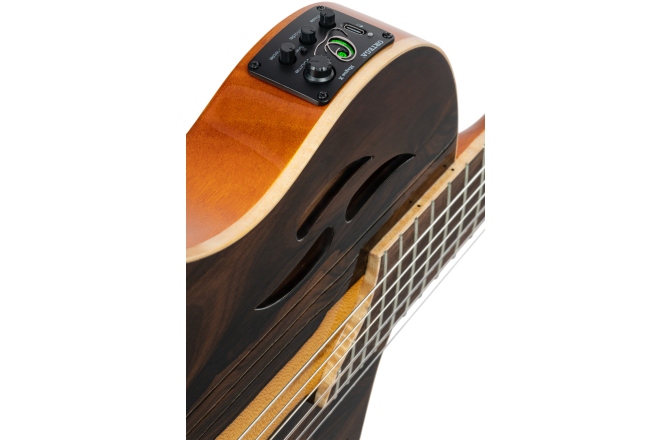 Chitară electro-clasică  Ortega TourPlayer Series 4/4 size Nylon String Guitar 6-String + Pro Gig Bag