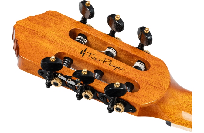 Chitară electro-clasică  Ortega TourPlayer Series 4/4 size Nylon String Guitar 6-String + Pro Gig Bag